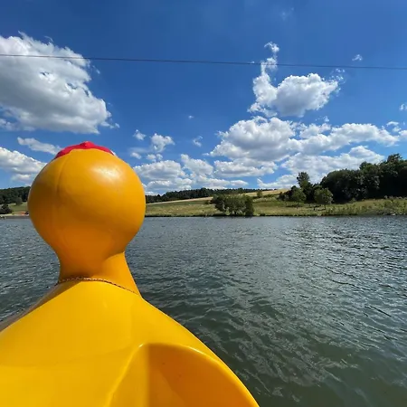 Lass-deine-seele-baumeln-in-der-natur-im-ferienhaus-felix-von-mein-seepark * Kirchheim (Hessen)